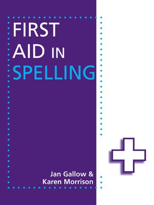 cover image of First Aid in Spelling